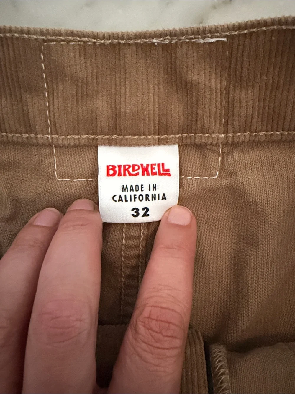 Birdwell Beach Britches 32 Brown Corduroy - Picture 5 of 7